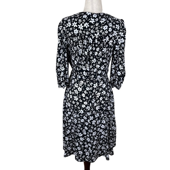 Calvin Klein Floral Faux Wrap Dress - Picture 4 of 10